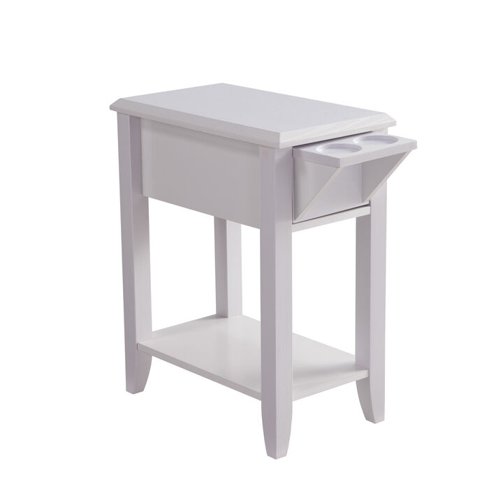 Chairside Table White