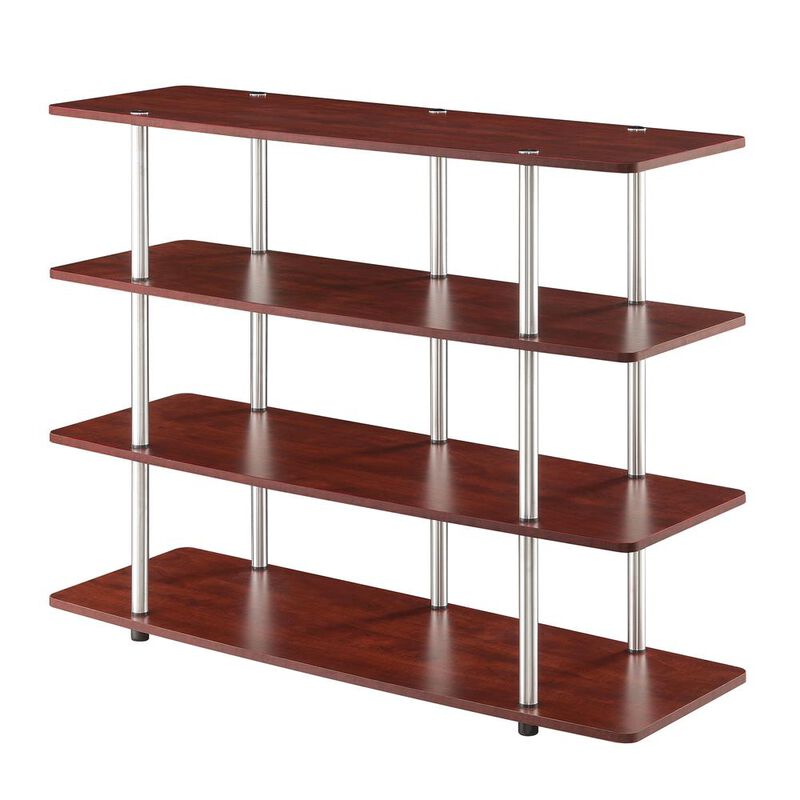 Convience Concept, Inc. Designs2Go XL Highboy 4 Tier TV Stand - Cherry