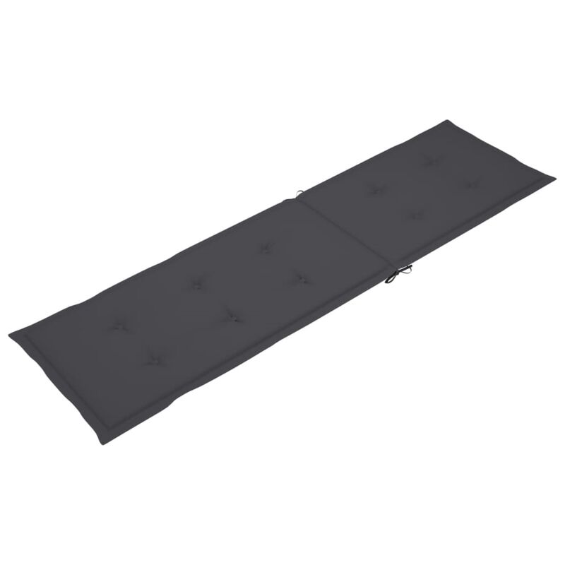 vidaXL Deck Chair Cushion Anthracite (29.5"+41.3")x19.7"x1.6"