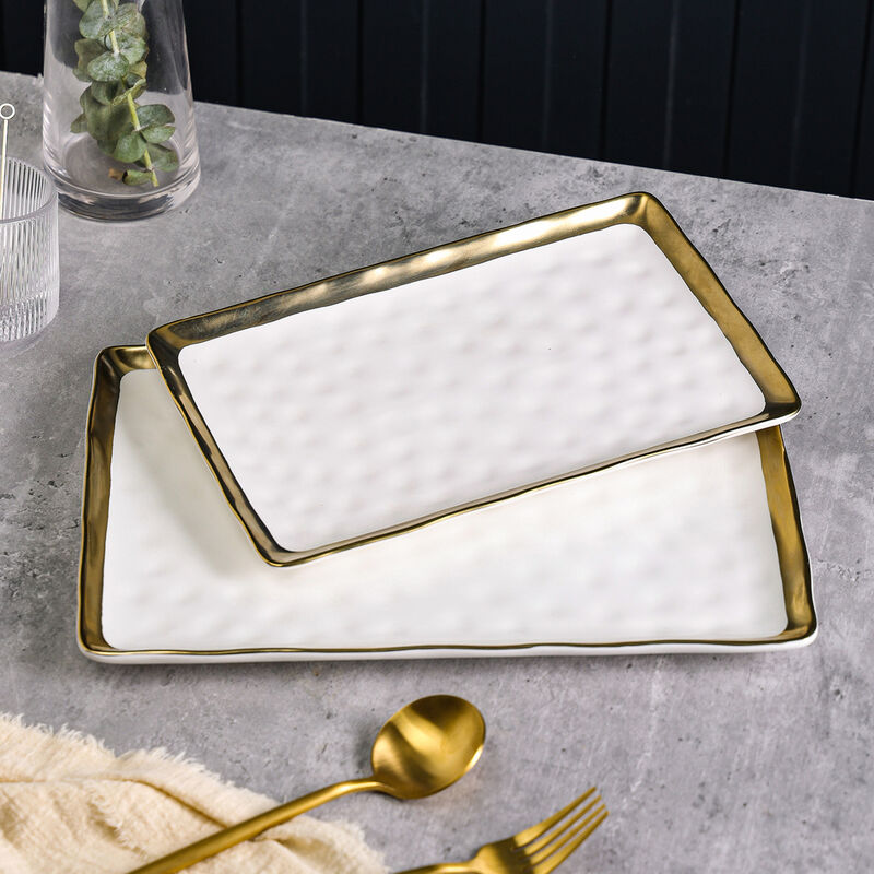 Stone Lain Florian Porcelain Service Plate Set 2 Piece
