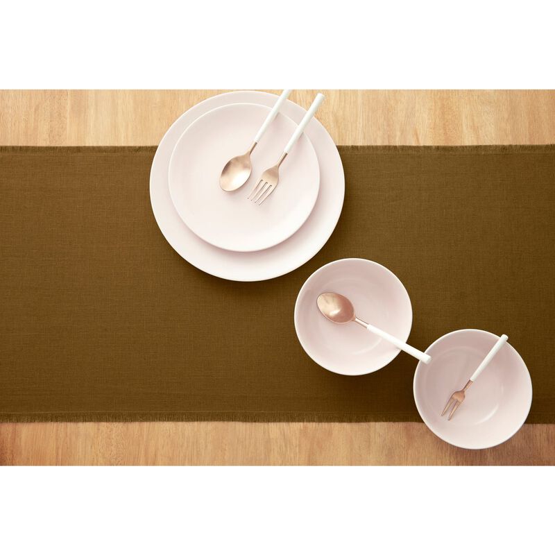 Solino Home 100% Pure Linen Table Runner 14 x 108 Inch | Milan