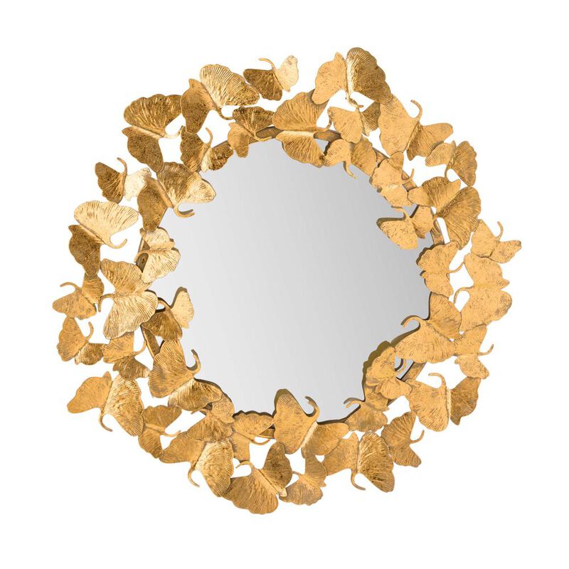 Belen Kox Handcrafted Gold Leaf Mirror - 27 Inch, Belen Kox