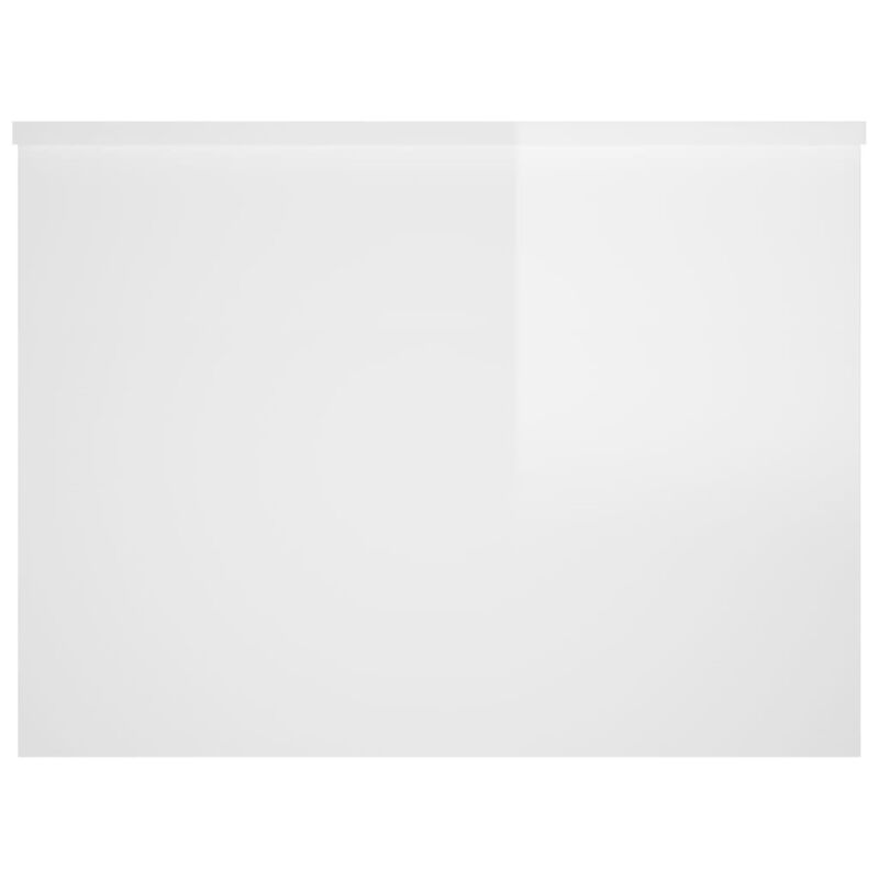 vidaXL Coffee Table High Gloss White 31.5"x21.9"x16.3" Engineered Wood