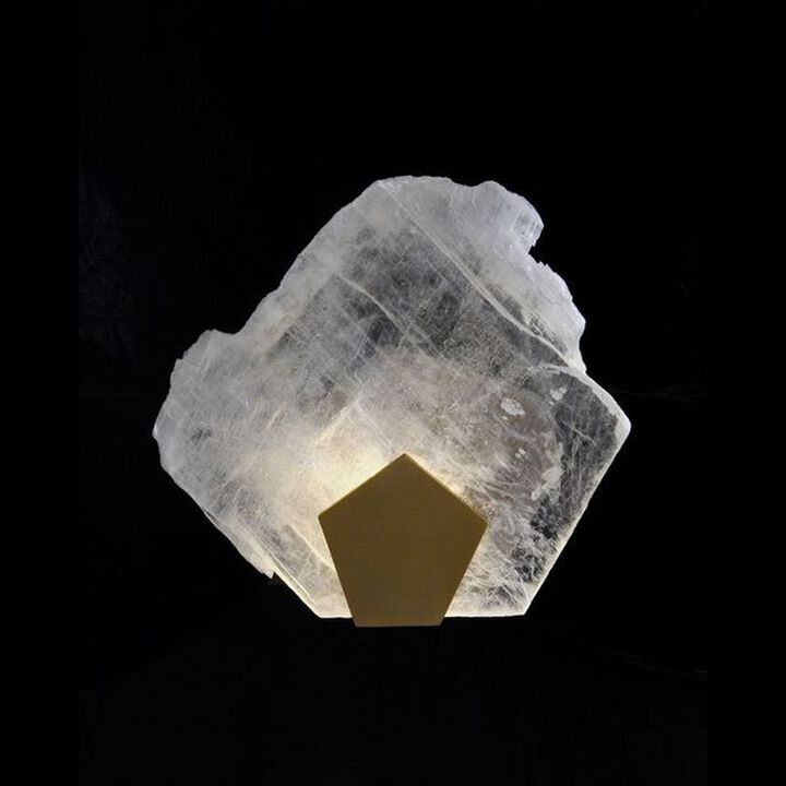 Selenite Pane Single-Light Wall Sconce
