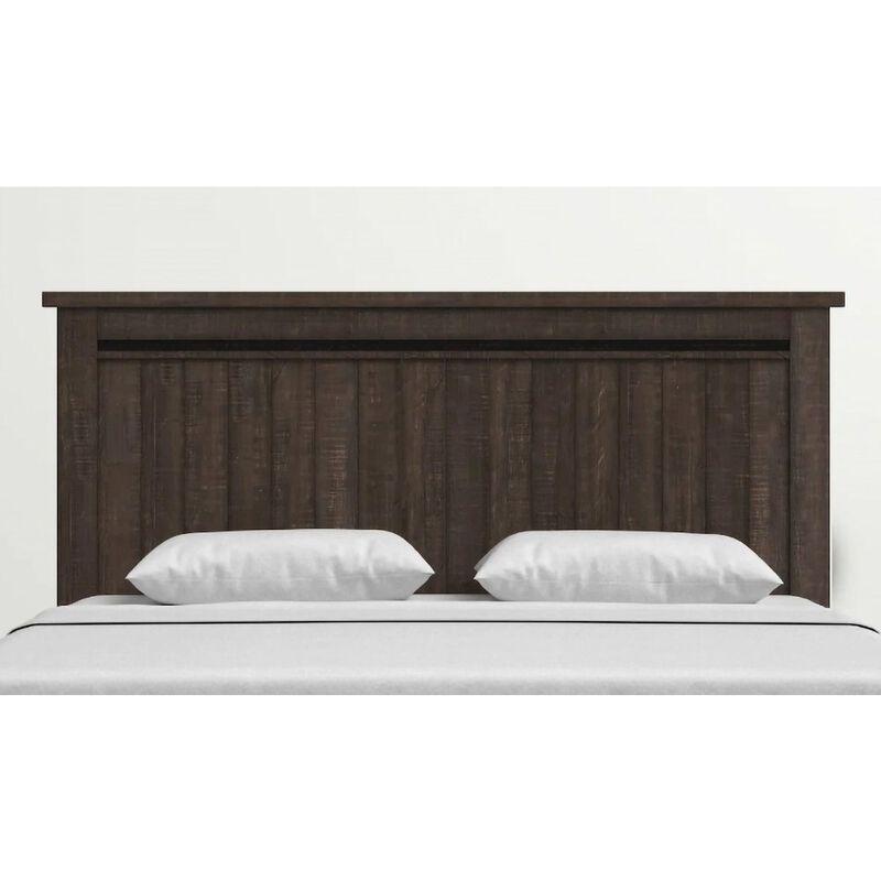 Jofran Madison County Rustic Reclaimed Pine Farmhouse Queen Panel Headboard