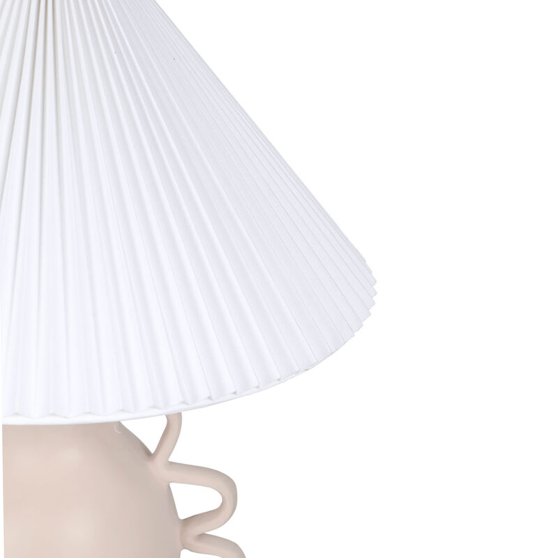 Hazza Black Pleated Table Lamp
