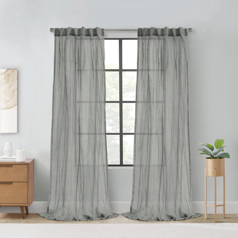 Habitat Paloma Sheer Dual Header Stylish and Functional Curtain Panel