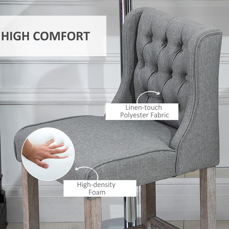 Dual 40" High Back Countertop Height Dining Stool Seat Accent Furniture Set