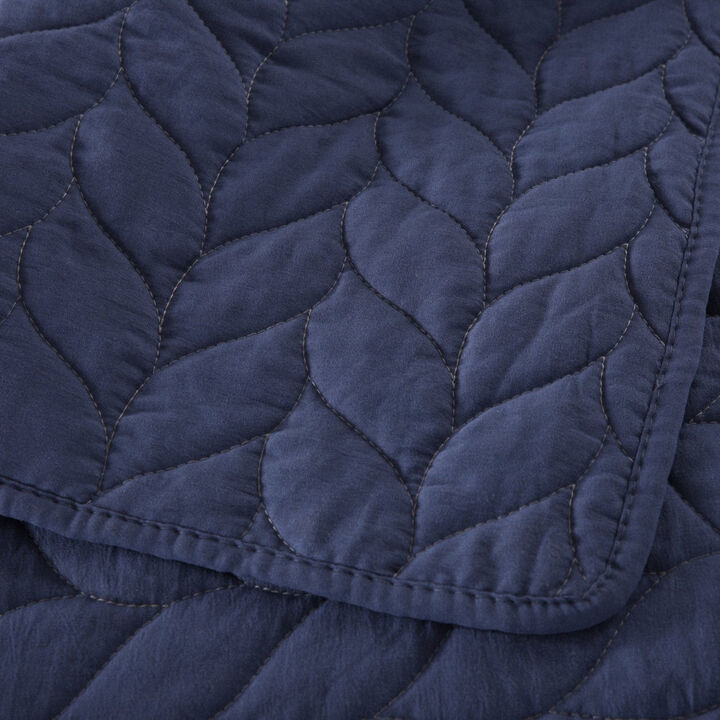 MarCielo 3 Piece Lightweight Bedspread Quilt Set Leaf