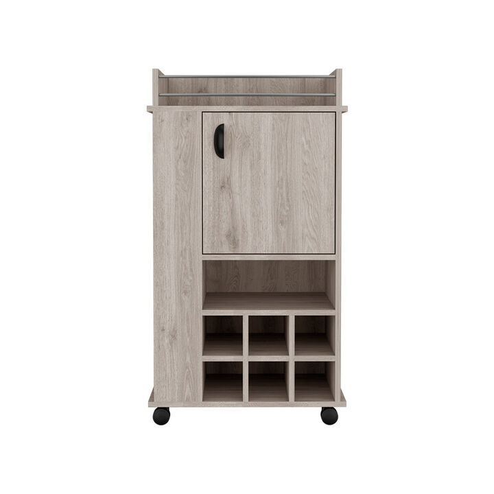 Bar Cart Reese, Living Room, Light Gray
