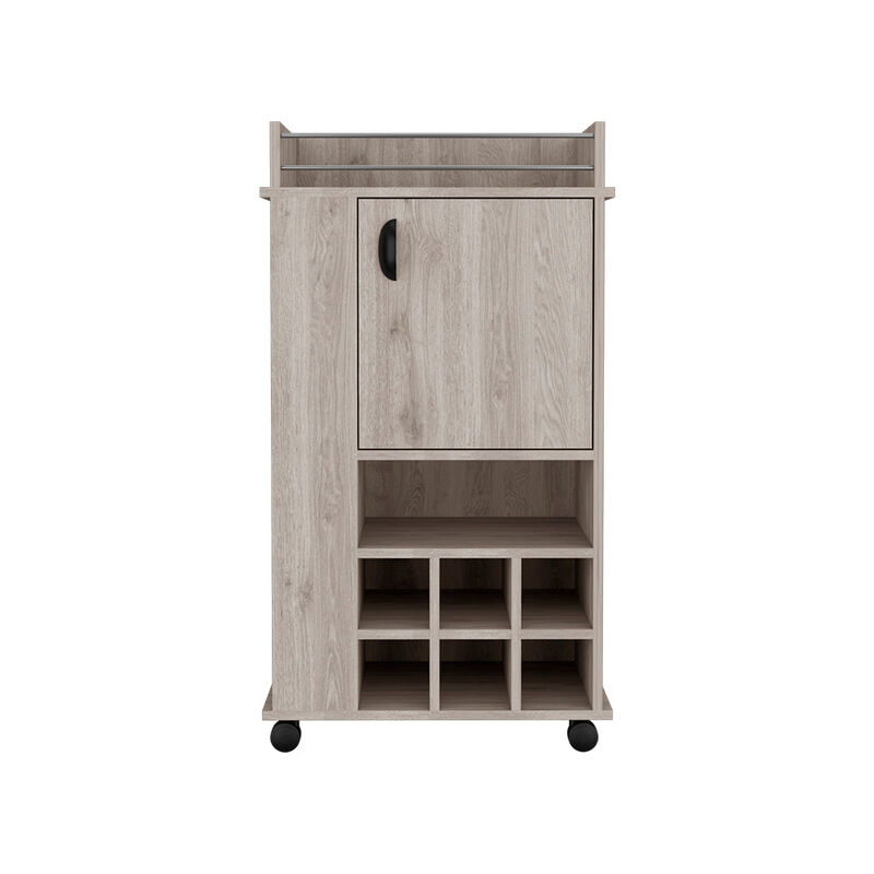 Bar Cart Reese, Living Room, Light Gray