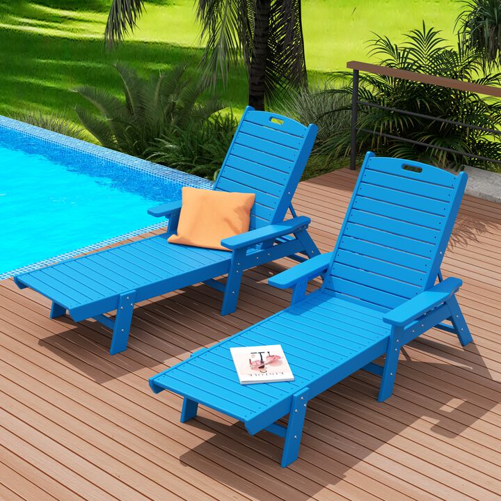 WestinTrends Adirondack Outdoor Chaise Lounge (Set of 2)