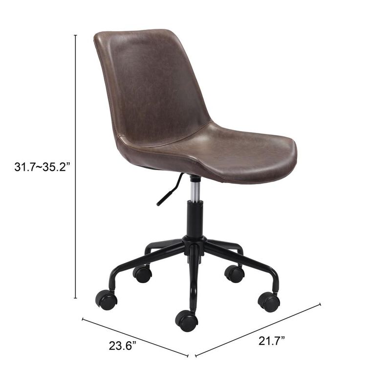 Belen Kox ComfortFlex Byron Mid-Back Office Chair - Brown, Belen Kox