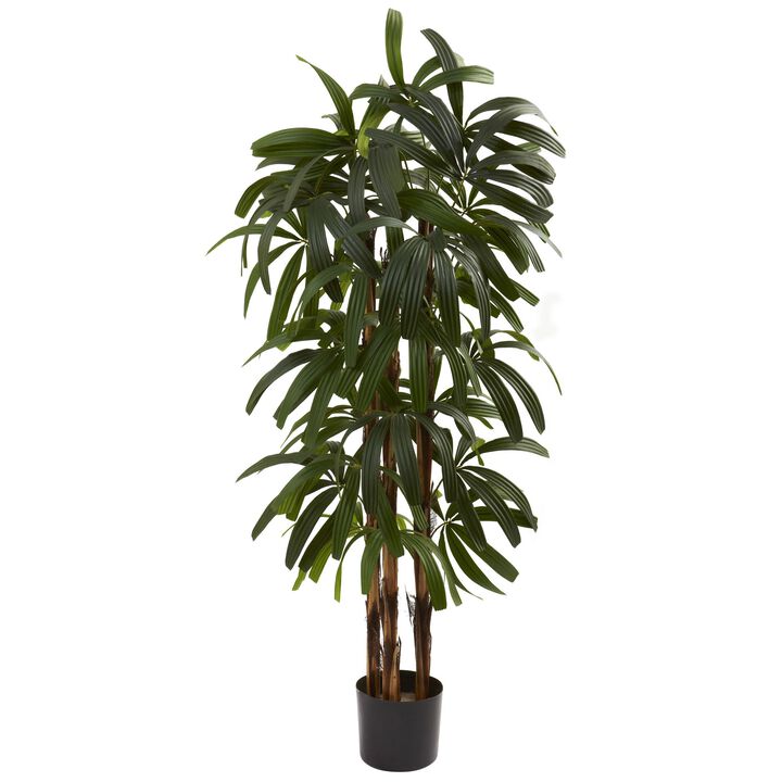 Hivvago 4 Feet Raphis Palm Tree