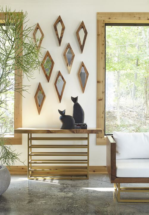 Diamond Medium Mirror