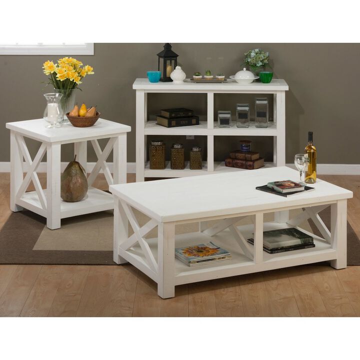 Jofran Madaket Rustic Solid Reclaimed Wood 50 Coffee Table