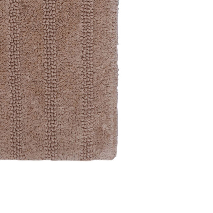Knightsbridge Linear 220 GSF Reversible Bath Rug 21 x 34 - Aqua