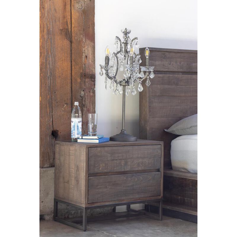 Moe's Home Collection Elena Nightstand, Brown