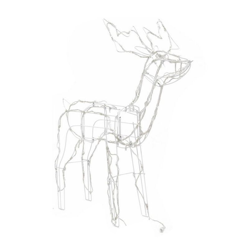 Meyi 3pc Outdoor Reindeer Family Christmas Decoration, 229 Warm White LEDs - Benzara