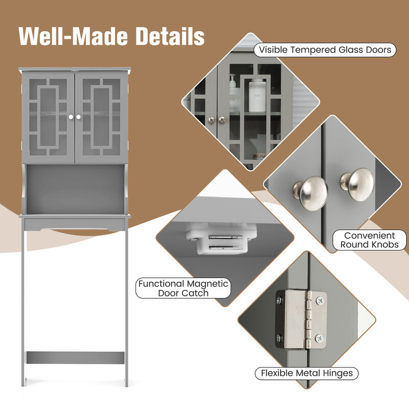 Bathroom Spacesaver Organizer with Adjustable Shelf