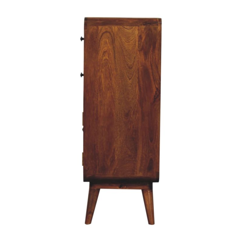 Artisan Furniture Solid Wood Curved Nordic Charm Cabinet