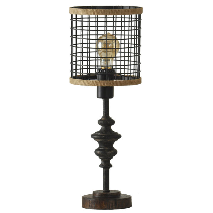 Black Metal Mini Lamp (Set of 2)
