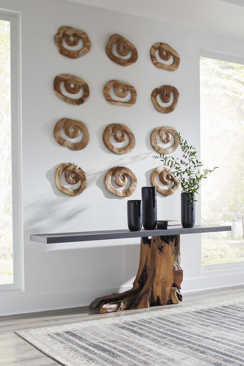 Teak Wood Console Table
