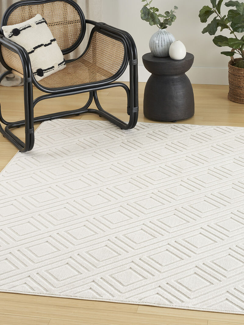 Care Free CAF03 Ivory 3'11" x 5'11" Rug
