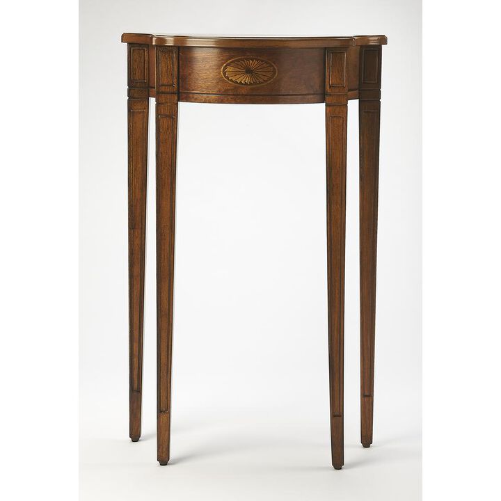 Olive Ash Burl Console Table, Belen Kox