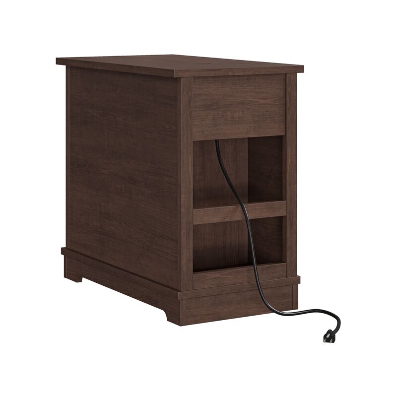 FESTIVO Classic Charging End Table w/ USB Ports & Storage
