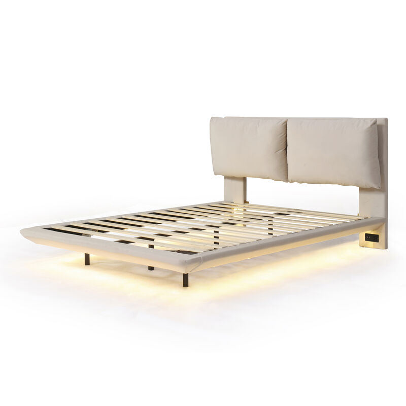 Merax Platform Bed with Sensor Light