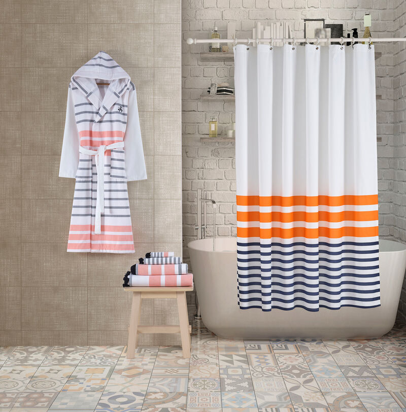 Brooks Brothers Turkish Pesthemal Shower Curtain