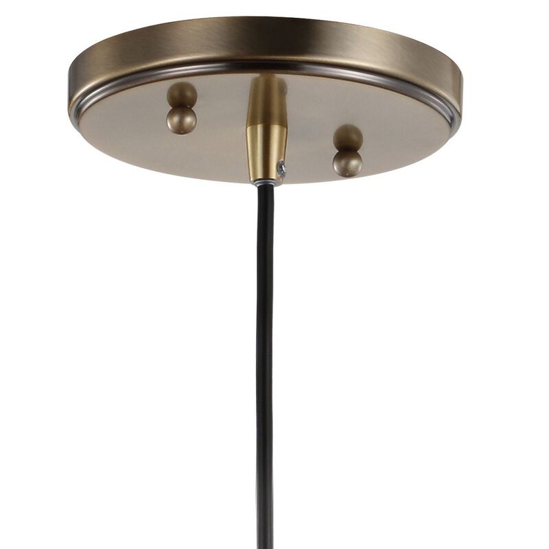 Litchfield Farmhouse Metal/Glass LED Pendant