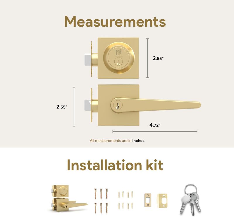 Mega Handles | Schein Lever and Deadbolt Combo