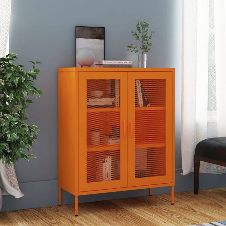 vidaXL Storage Cabinet 31.5"x13.8"x40" Steel