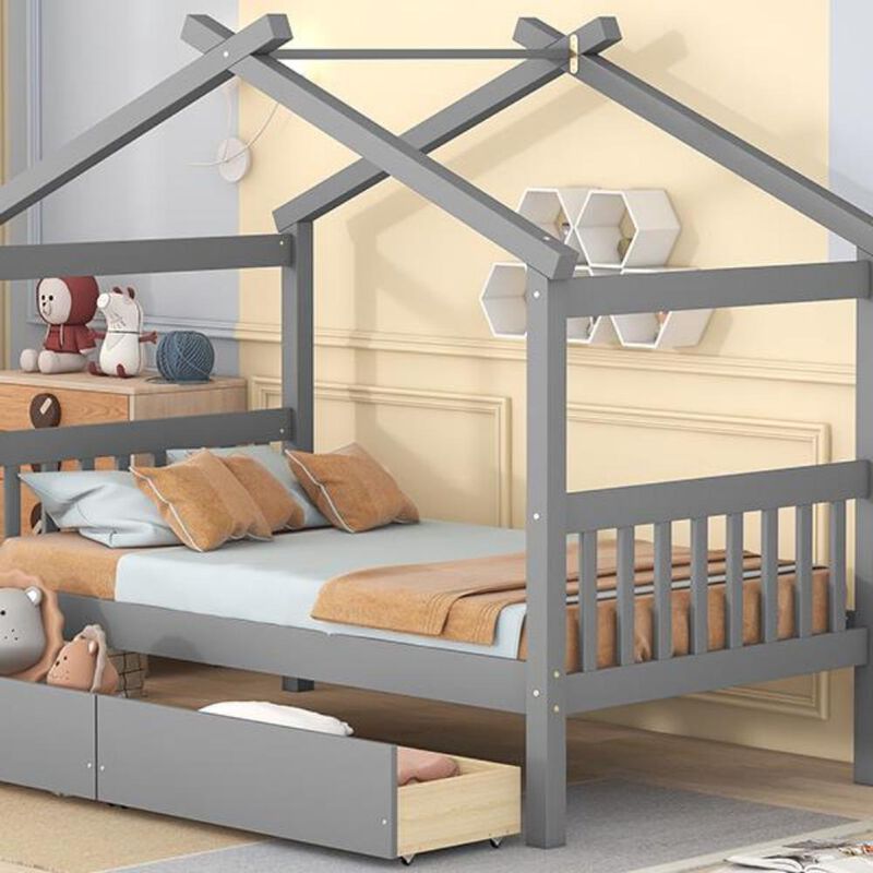House Bed with Drawers for Cozy Sleep and Smart Storage Solutions