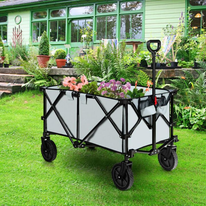 Hivvago Outdoor Utility Garden Trolley Buggy