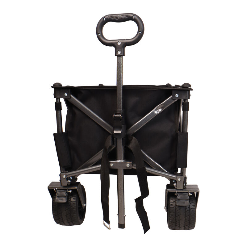 Heavy-Duty Folding Wagon with Big Wheels for Beach Camping and Garden