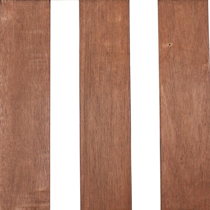 Sunnydaze 2-Person Meranti Wood with Teak Oil Finish Outdoor Garden Bench