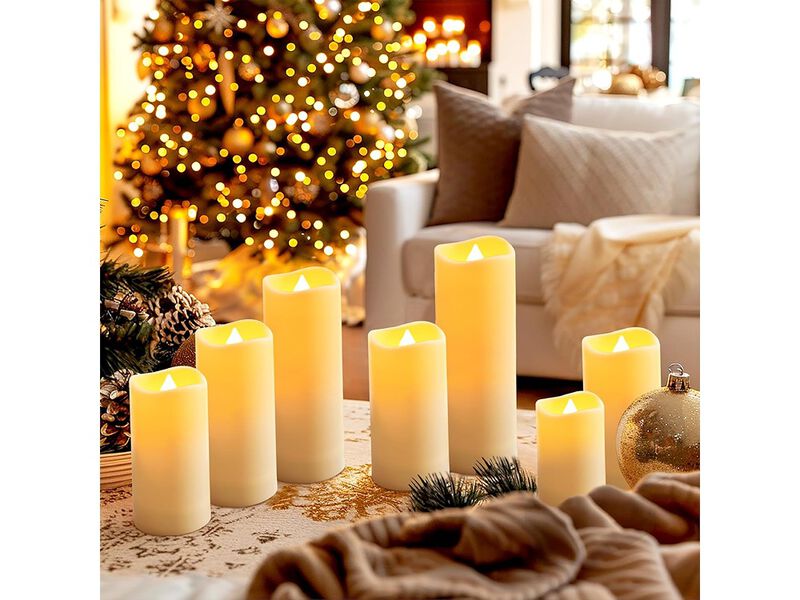 Hausware Waterproof Outdoor Flameless Candles Battery Operated