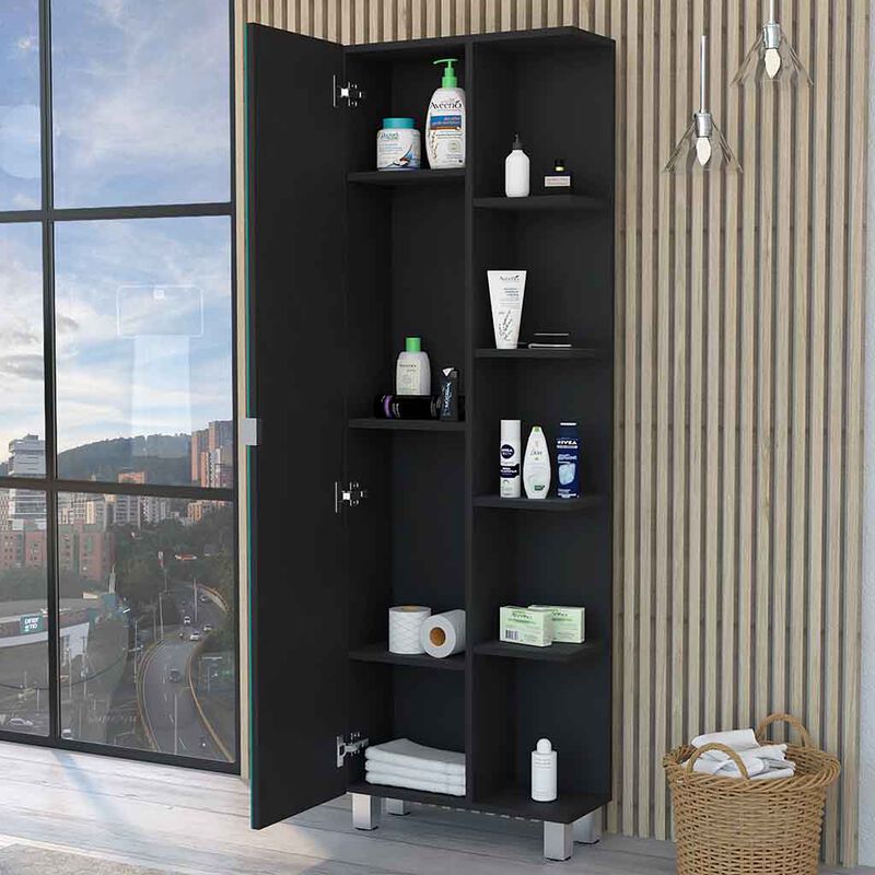 Los Angeles Linen  Cabinet with Mirror