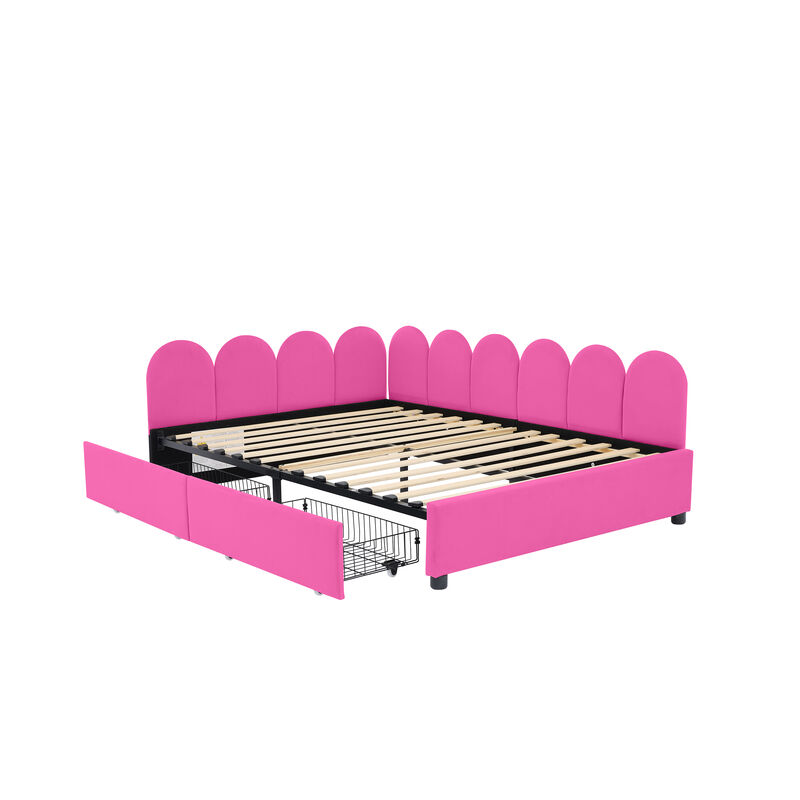 Merax Upholstered Daybed with 2 Drawers