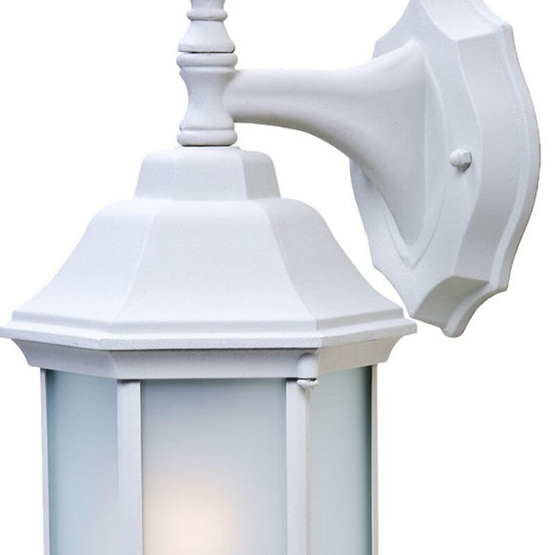 Hivvago White Frosted Glass Swing Arm Wall Light