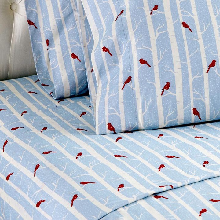 Micro Flannel Printed Deep-Pocket Sheet Set