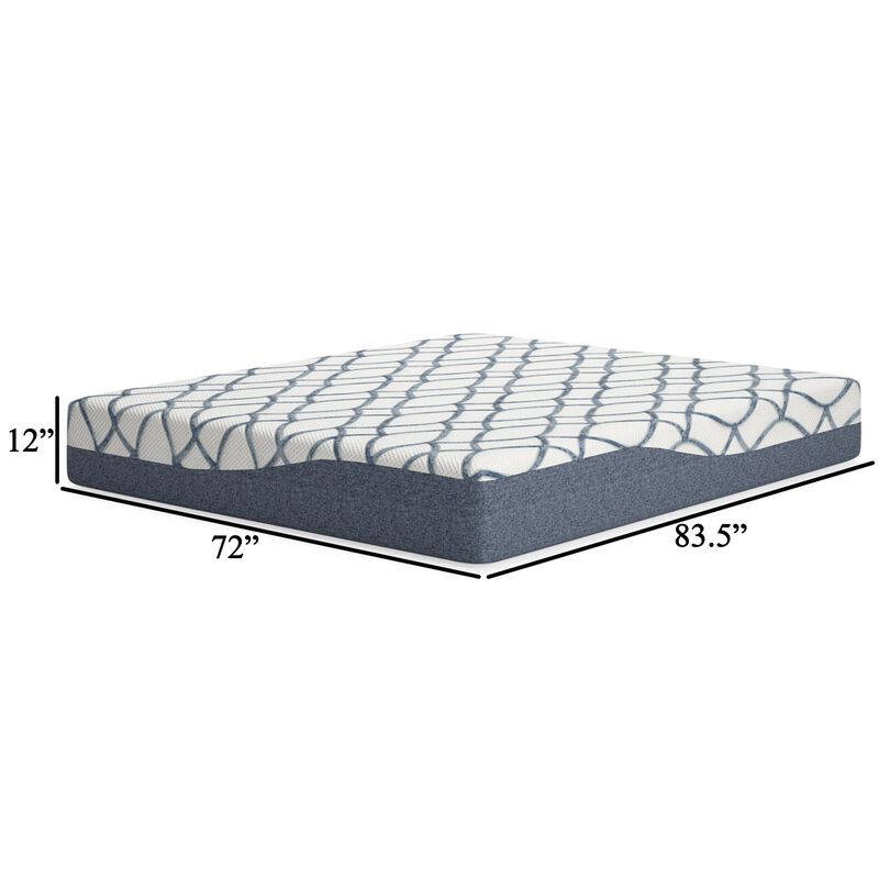 Himy California King Mattress, Response Memory Foam, 12 Inch Cooling - Benzara