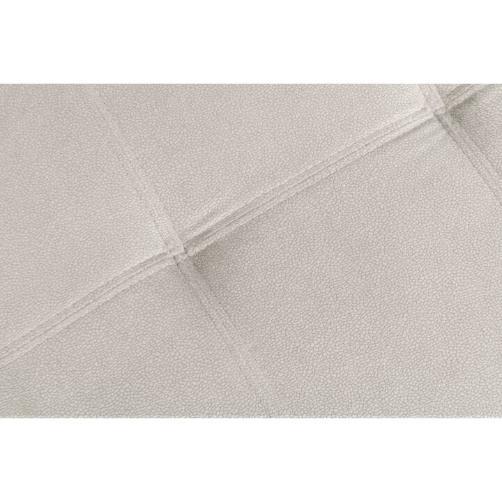 77" Reversible Sleeper Sectional With Storage, Beige Velvet