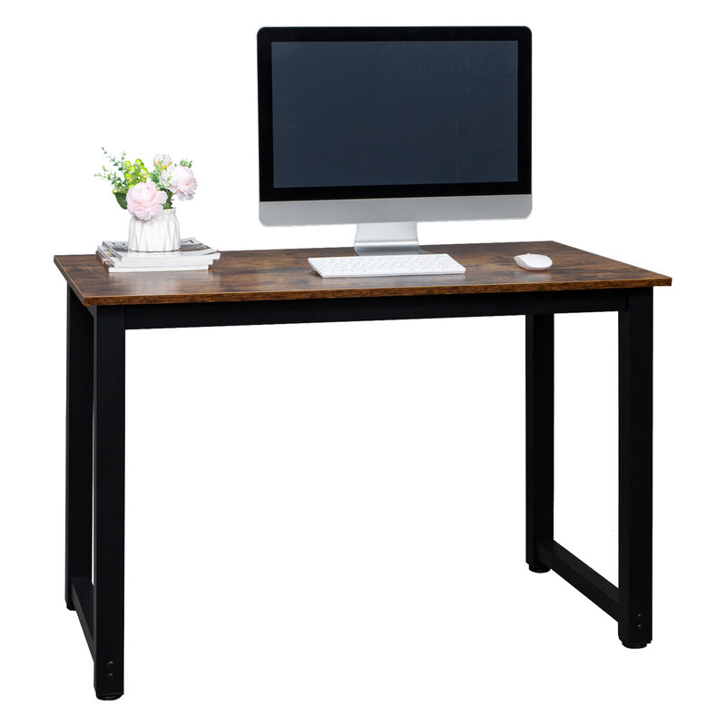 Wooden Computer Desk, High Strength Construction for Durable Home or Office Use