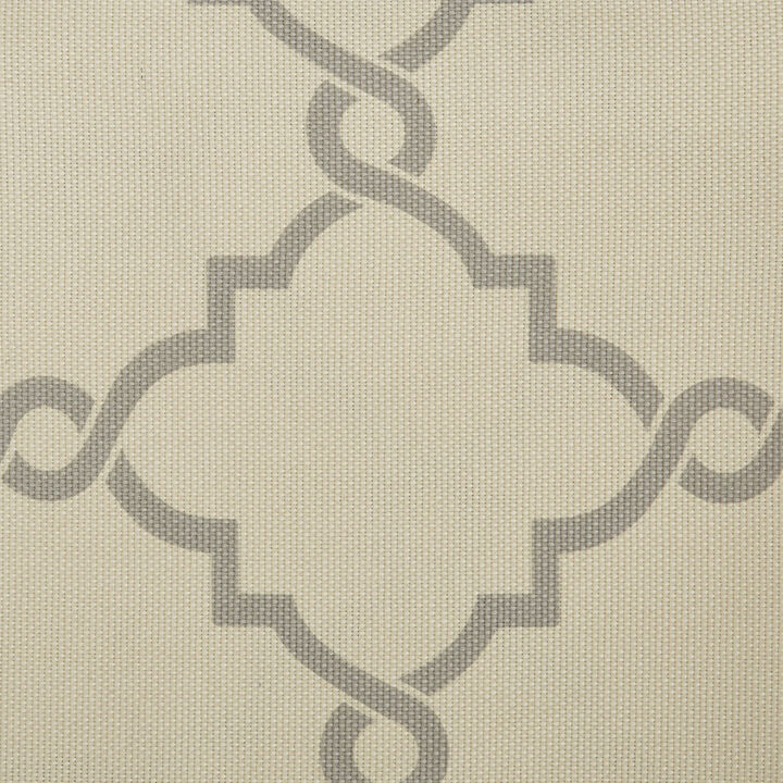 Gracie Mills Ondine Contemporary Grommet Top Valance with Fretwork Print