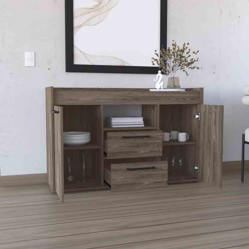 Sideboard Perssiu, Living Room, Dark Walnut