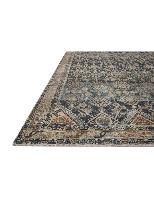 Lenna LEA01 Indigo/Natural 18" x 18" Sample Rug